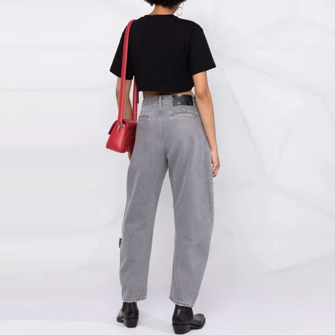 Off-White Logo Micro Mark kortærmet slim fit-versjon svart