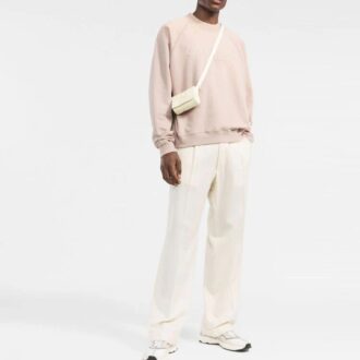 Off-White Logo-Print Cotton Gensere &laquo;Pink&raquo;