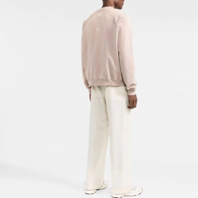 Off-White Logo-Print Cotton Gensere &laquo;Pink&raquo;