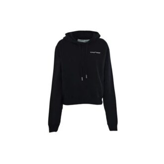 Off-White Logo Printed Hoody Svart
