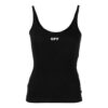 Off-White Logo Scoop Neck Tank Top «Black»