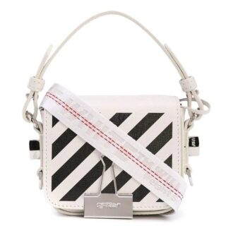 Off-White logo skulderveske messenger bag hvit