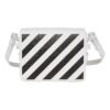 Off-White-logo skulderveske svart hvit