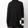 Off-White logo strikket genser svart
