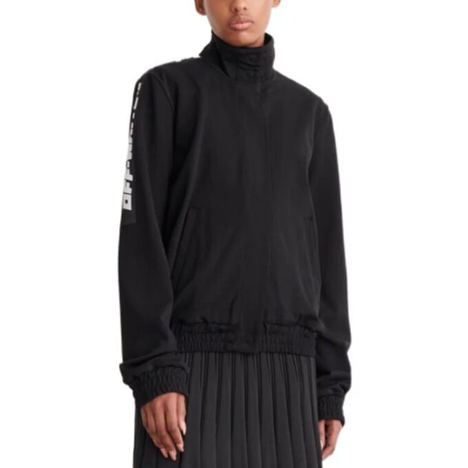 Off-White Logo-Tape Track Jacket «Black»
