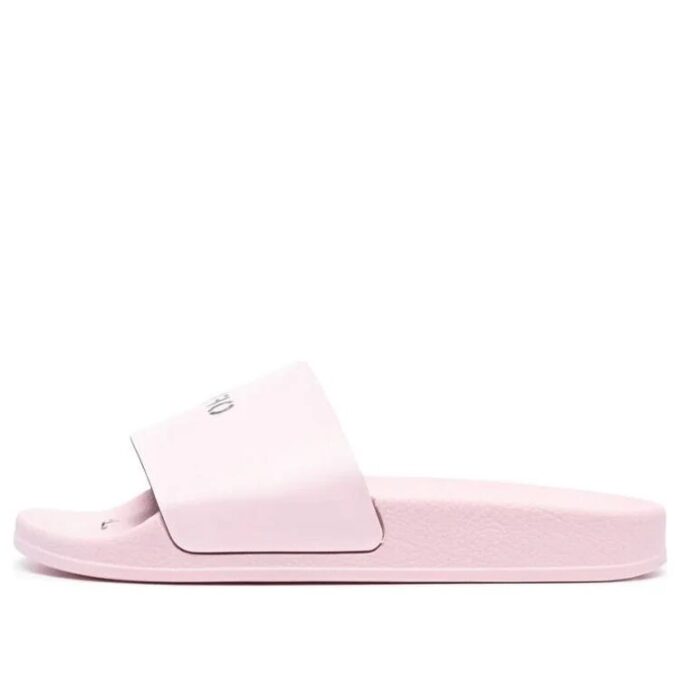 Off-White Logo-tøfler Rosa