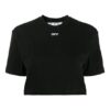 Off-White Logo-trykk, kort ermet Shorts