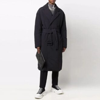 Off-White Loose Fit svart vindjakke for menn