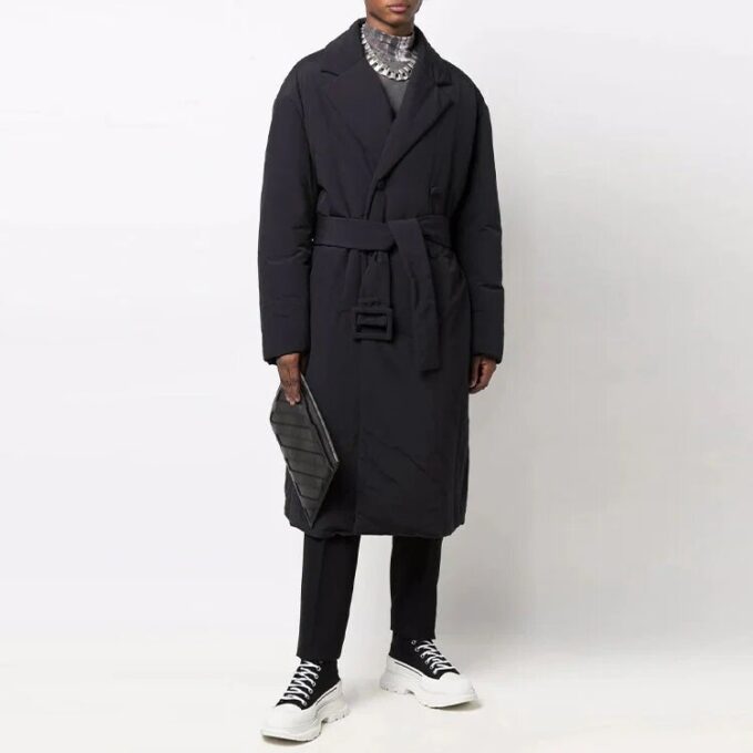 Off-White Loose Fit svart vindjakke for menn