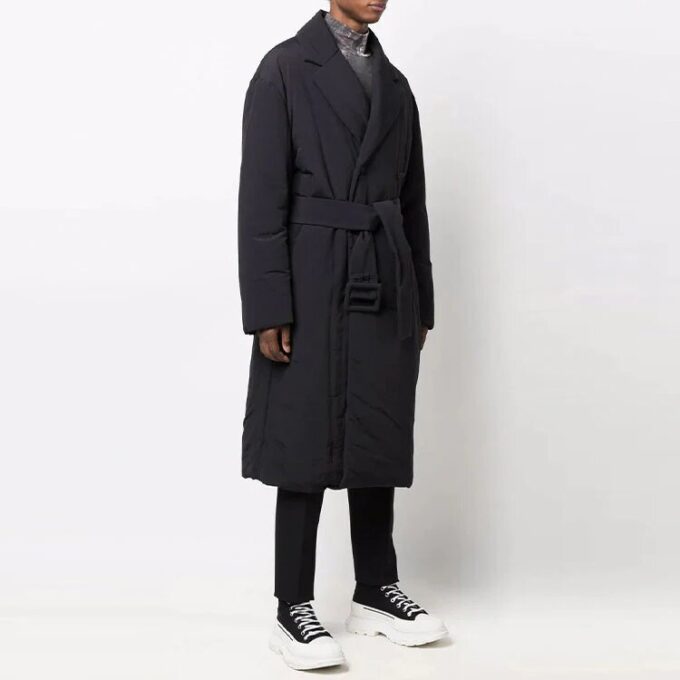 Off-White Loose Fit svart vindjakke for menn