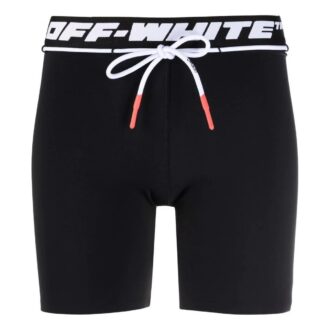 Off-White-løpeshorts med logo i linningen «Svart»