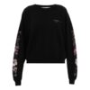 Off-White Løs Blomstertrykk Svart