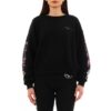 Off-White Løs Blomstertrykk Svart
