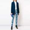 Off-White løs skjorte med brodert logo, lange ermer, hvit