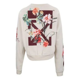 Off-White luksuriøs mote-genser «Cream White»