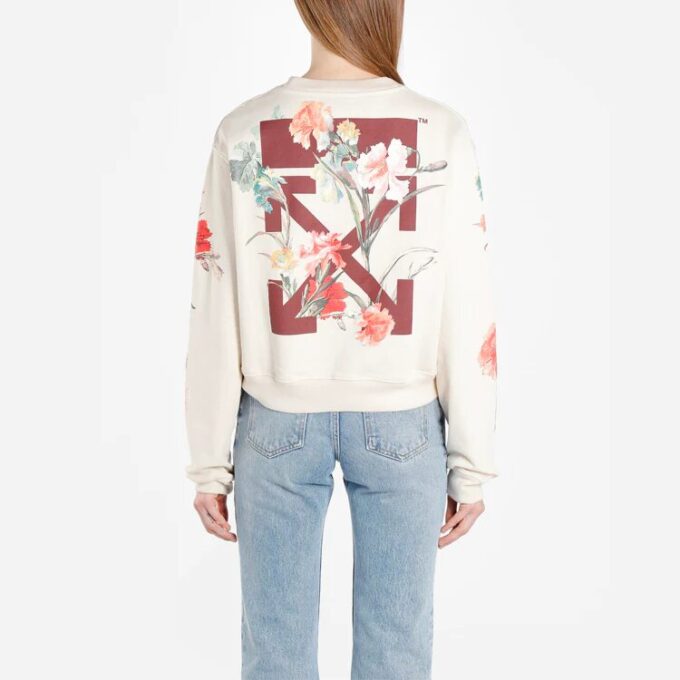 Off-White luksuriøs mote-genser «Cream White»