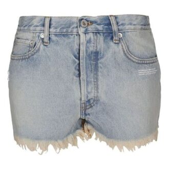 Off-White Lysblå Bleket Denim