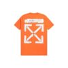 Off-White Men’s x Teenage Engineering Crossover SS22 Logo-trykk Rund hals Kort ermet Oransje T-skjorte