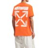 Off-White Men’s x Teenage Engineering Crossover SS22 Logo-trykk Rund hals Kort ermet Oransje T-skjorte