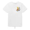 Off-White Men’s x The Simpsons/ The Simpsons Crossover-trykk kortærmet vanlig versjon hvit T-skjorte