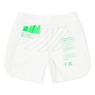 Off-White Mesh-shorts for menn, hvite