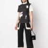 Off-White mønster kort ermet svart