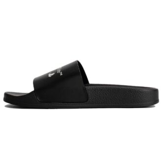 Off-White Multi-logo Print Pool Slides Svart
