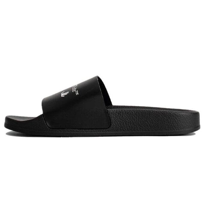 Off-White Multi-logo Print Pool Slides Svart