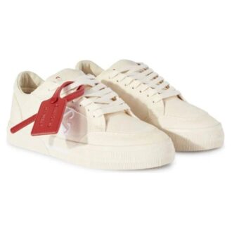 Off-White New Low Vulcanized Canvas Sneakers «Beige»