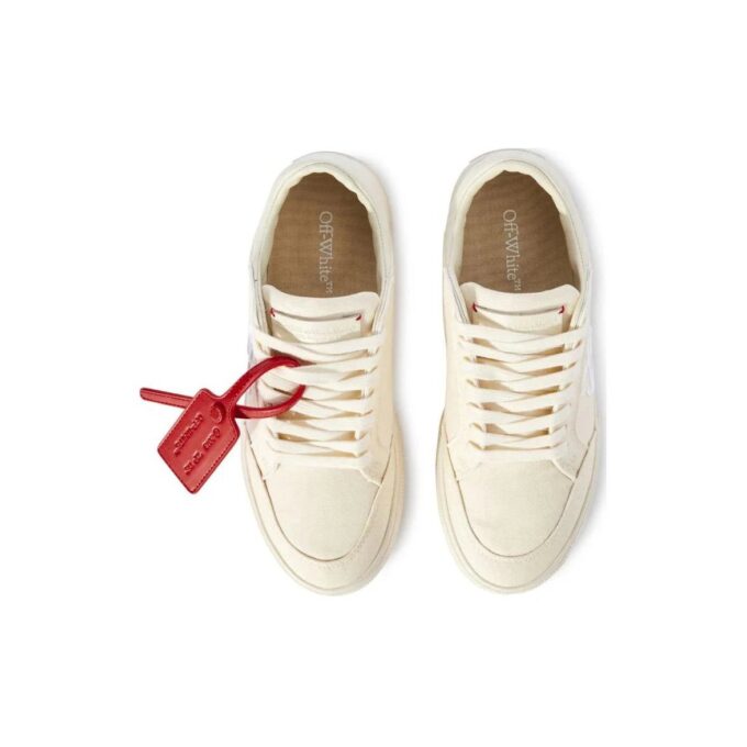 Off-White New Low Vulcanized Canvas Sneakers «Beige»