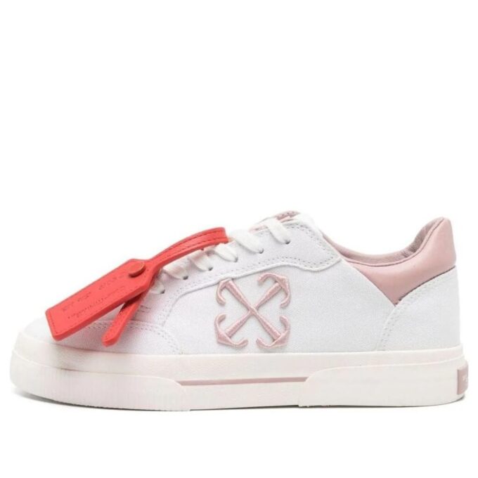 Off-White New Low Vulcanized Canvas Sneakers «White Light Pink»