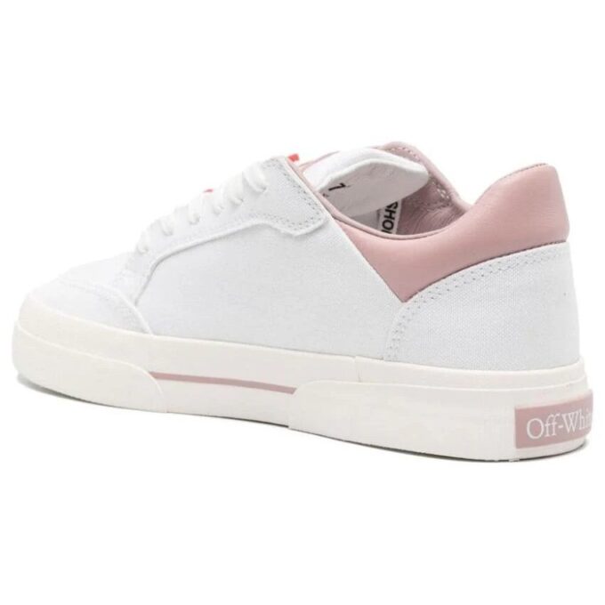 Off-White New Low Vulcanized Canvas Sneakers «White Light Pink»