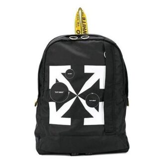Off-White Nylon-ryggsekk for menn i svart