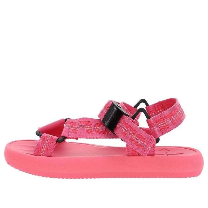 Off-White Nylon Trek Sandaler Rosa