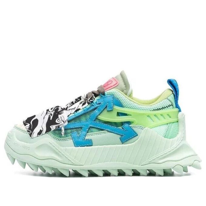 Off-White Odsy-1000 lave sneakers «Green Blue»