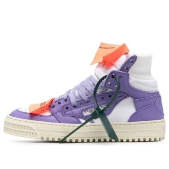 Off-White Off-Court 3.0 høyhælte skinnsko «Purple White»
