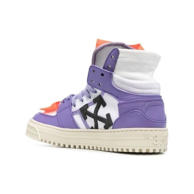 Off-White Off-Court 3.0 høyhælte skinnsko «Purple White»