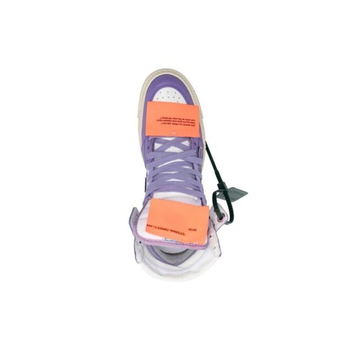Off-White Off-Court 3.0 høyhælte skinnsko «Purple White»