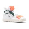 Off-White Off-Court 3.0 Lær- og lerretssneaker «White Orange»