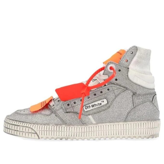 Off-White Off-Court Sølv Glitter Wms