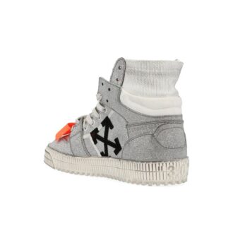 Off-White Off-Court Sølv Glitter Wms