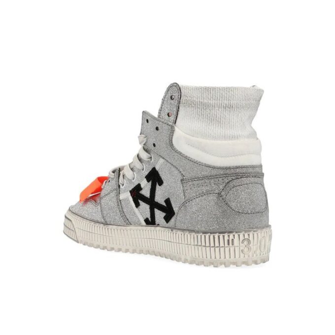 Off-White Off-Court Sølv Glitter Wms