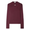 Off-White Off Logo-Print Fitted Top «Burgundy»