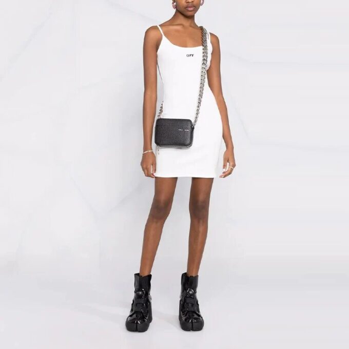 Off-White Off Stamp Basic Rib Kjole «White»