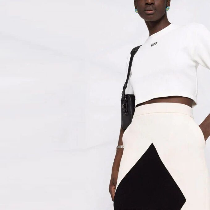 Off-White Off-stamp kort T-skjorte «White»