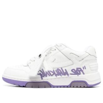 Off-White Out Of Office For Walking Low-Tops «White Purple»