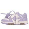 Off-White Out Of Office kalveskinnsneaker «Purple White»