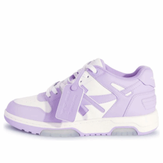 Off-White Out Of Office kalveskinnsneaker «Purple White»