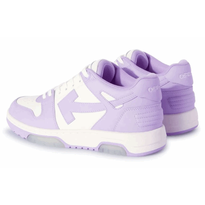 Off-White Out Of Office kalveskinnsneaker «Purple White»