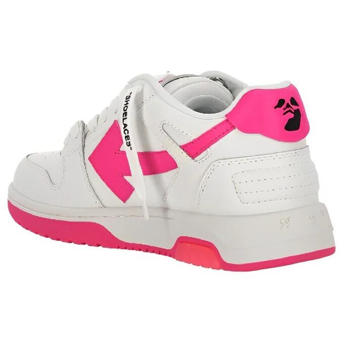 Off-White Out Of Office kalveskinnsneaker «White Red»